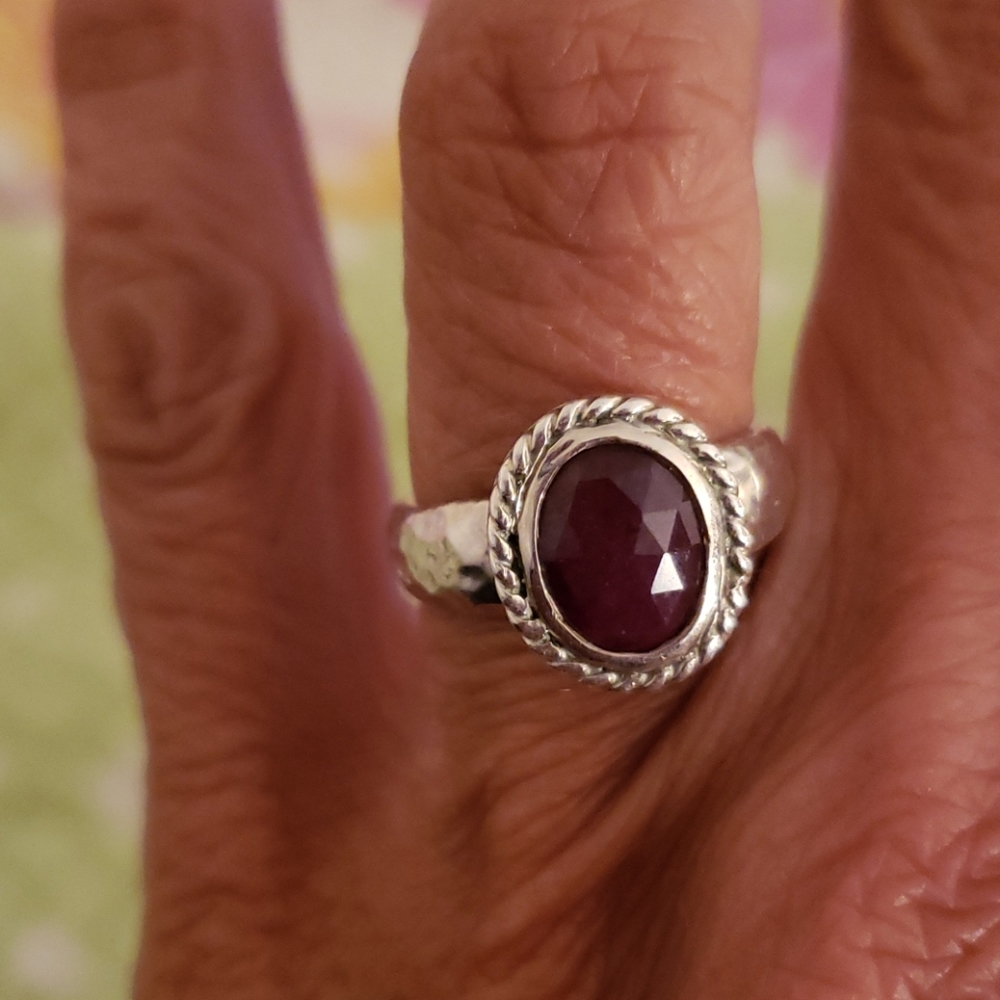 Ruby Ss 925 Ring - image 5